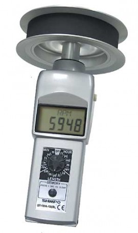 SHIMPO DT-105A-12CBL Contact Tachometer with 12&amp;quot; circumference cable wheel-