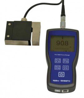 SHIMPO FG-7000L-S-10 Digital Force Gauge/Data Logger with s-beam load cell, 2250 lbs-