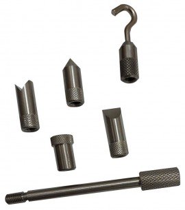 SHIMPO FG-M6ADP Standard Steel Adapter Set, M6-