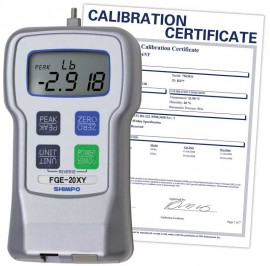 SHIMPO FGE-20XY Digital Force Gauge 20lb/10.00kg/100.0N,  -