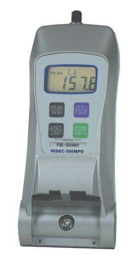 SHIMPO FGE-500HXY High Capacity Digital Force Gauge 500 lb/250 kg/2500 N-