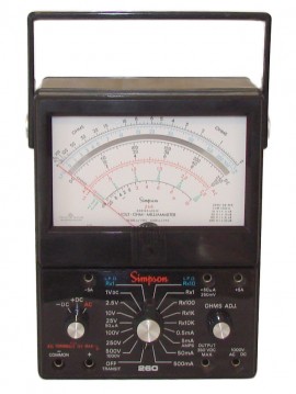 Simpson 260-6XLPM Low-Ohm VOM Multimeter, 3% of Full Scale-