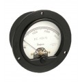 Simpson 185 Round-Style Analog Panel Meter, 240 V, 380 to 420 Hz-