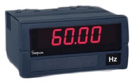 Simpson S66411000 Frequency Pulse Panel Meter, 120VAC-