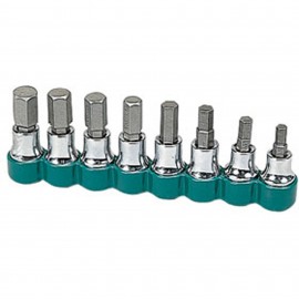 SK Tools 19708 Hex Bit Socket Set, 3/8" drive, metric-