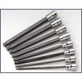 SK Tools 19748 Long Ball Head Hex Bit Socket Set, 3/8" drive, 8-pack metric-