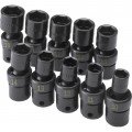 SK Tools 33351 Impact Socket Set, 3/8" Drive, Metric, 10-pack-