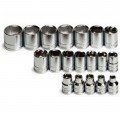 SK Tools 3919 Socket Set, 3/8" drive, 19-pack metric-
