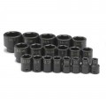 SK Tools 4039 Standard Impact Socket Set, 1/2" Drive, 19-pack-