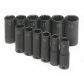 SK Tools 4082 Metric Socket Set, 3/8" drive, impact-