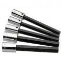 SK Tools 41255 Hex Bit Socket Set, 1/2" drive, 5-pack fractional long-