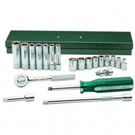 SK Tools 4921 Socket Set, 1/4" drive, 21-pack-