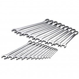 SK Tools 86049 Combination Wrench Set, 21-pack, 1/4 to 1-1/2", long pattern-