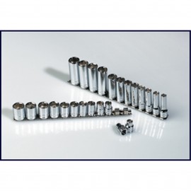 SK Tools 89024 Metric Socket Set, 24-pack, 3/8" drive-