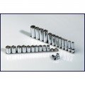 SK Tools 89024 Metric Socket Set, 24-pack, 3/8" drive-