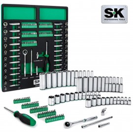 SK Tools SK01454-216P Socket Set with Bits, 1/4" drive, 101-pack-