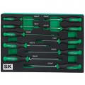 SK Tools SK01460 Combination Screwdriver Set, 10-pack, magnetic-