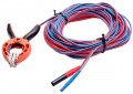 Sonel WAPRZ025DZBKEL Double-Wire Test Lead with Crocodile Clip, 82 ft, banana plug-
