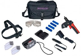 Spectro-UV EK-3000 EagleEye&amp;trade; 2 Dual Beam 365nm Ultraviolet (UV-A) Blacklight and White Light LED Headlamp Inspection Kit-