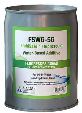 Spectroline NDT FSWG-5G FluidSafe Water Based Fluorescent Leak Detection Dye, Glows Green, 5gal-