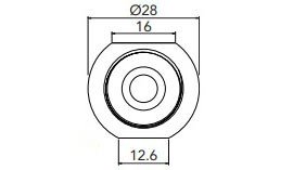 SPM 18466 Glue-On Installation Foot-