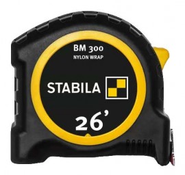 Stabila BM300 Pocket Tape, 26&#039;, imperial-