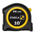 Stabila BM100 Pocket Tape, 10&#039;, imperial-