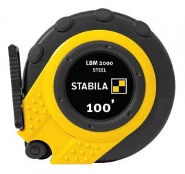 Stabila LBM2000 Closed Case Tape, 100&#039;, imperial-