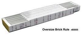 Stabila 80005 Oversize Brick 1/16ths Scale Both Edges Outside-