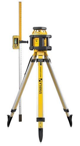 Stabila LAR 200 (05500) Self Leveling Off Road Laser System Complete Kit with Tripod &amp;amp; Elevation Rod-