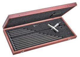 Starrett 445BZ-12RL Depth Micrometer, 0 to 12", 12 rods-