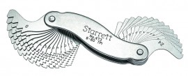 Starrett 473 Screw Pitch Gauge, 6 to 60 TPI, 30 leaves-