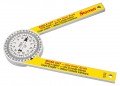 Starrett 505P-7 Hardened Plastic Miter Protractor, 0 to 90&amp;deg;, 7&quot;-