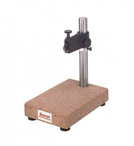 Starrett 653G Granite Comparator Stand, 8 x 12 x 2" crystal pink granite base, 0.0001" tolerance-
