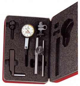 Starrett 708ACZ Dial Test Indicator with dovetail mount, 0.01&quot; range, 0 to 5 to 0 reading-