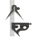 Starrett C11HC-6-4R Combination Square with Square and Center Head, 6&amp;quot;-
