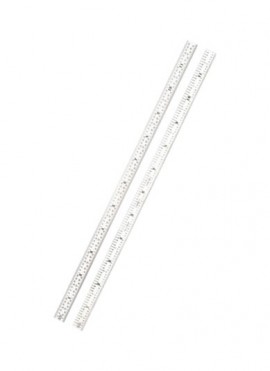 Starrett C305R-12 W/SLC Full Flexible Steel Rule with Standard Letter of Certification, 5R, 12&amp;quot;, 1/2&amp;quot;-