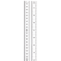 Starrett C334-500 Full-Flexible Steel Rule - mm and inch Graduations, 500mm to 19-1/2&amp;quot;-