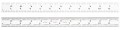 Starrett C604R-12 Spring-Tempered Steel Rule, with inch graduations-