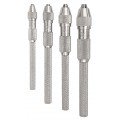 Starrett S162Z 4-Piece Pin Vise Set, 0 to 0.187&quot; range-