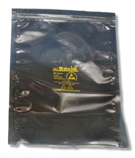 ACL Staticide MIZ1012 Metal-In Shielded Bag, 10 x 12", resealable-