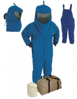 Steel Grip AGW40KA-JB-11-3XL Arc Gear Jacket, Bib Overall and Hood with air kit, 3XL, size 11 gloves-