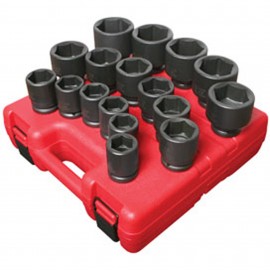 Sunex 4683 SAE Set, 3/4" Drive, 17-pack-