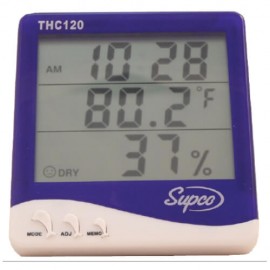 Supco THC120 Thermo-Hygrometer Clock-