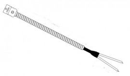 TEMPCO EXT-FCJ-6-GG-AP-096-X Extension Style Thermocouple, flex armor, 96&amp;quot;-