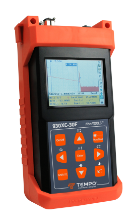 Tempo 930XC-30F-APC-SC Optical Time-Domain Reflectometer, triple wavelength single mode, 1310/1550/1625 nm, APC/SC-