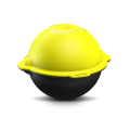 Tempo OM-04 Omnimarker II Underground Utility Marker Ball, yellow/black, fiber optic, 92 kHz-