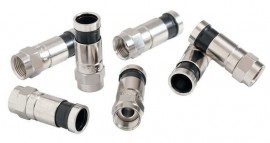 Tempo PA9611 Waterproof Compression Connector, RG6, CATV F-