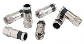 Tempo PA9611 Waterproof Compression Connector, RG6, CATV F-