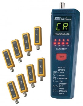 TES TES-45A Cat 5 Lan Cable Tester-